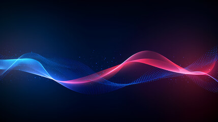 Abstract background of future network technology and network connections