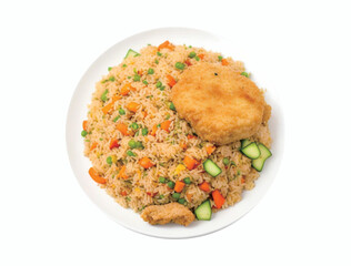 jumbo fried rice and fried chicken to fill your hungry stomach