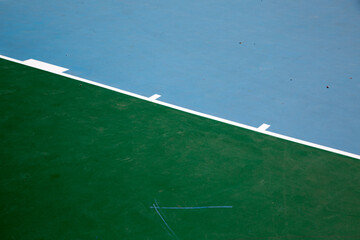 Modern basketball court floor design.