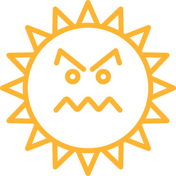 Angry Sun Emoji
