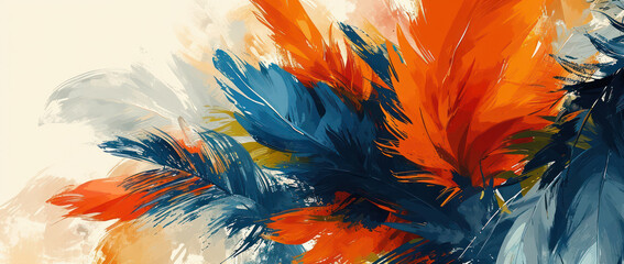 Colorful Textured Splash: Abstract Art and Design on a Watercolor-Style Background