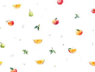 fruit-leafy-flat-illustration-pattern-randomly-placed-simple-shapes-minimalism-watercolor-style