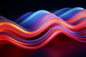 Abstract background. Digital 3D background. Analytical waves. Technology. 3D technological touches dock. Light of ring. Blue connection purple and colorful ring .