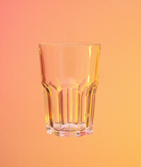 Glass and utensils. Modern dinnerware.