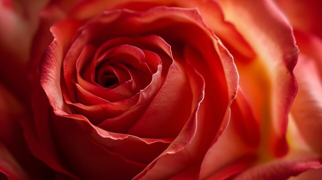 artificial intelligence macro image of a beautiful rose