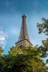 Eiffel Tower stands magnificently tall.