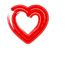 red heart clip art icon valentines concept 