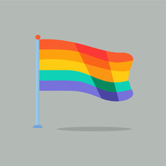 Fototapeta premium vector flat pride flag illustration