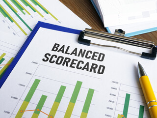 Balanced scorecard BSC is shown using the text