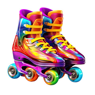 Roller Sports Equipment Isolated on transparent background