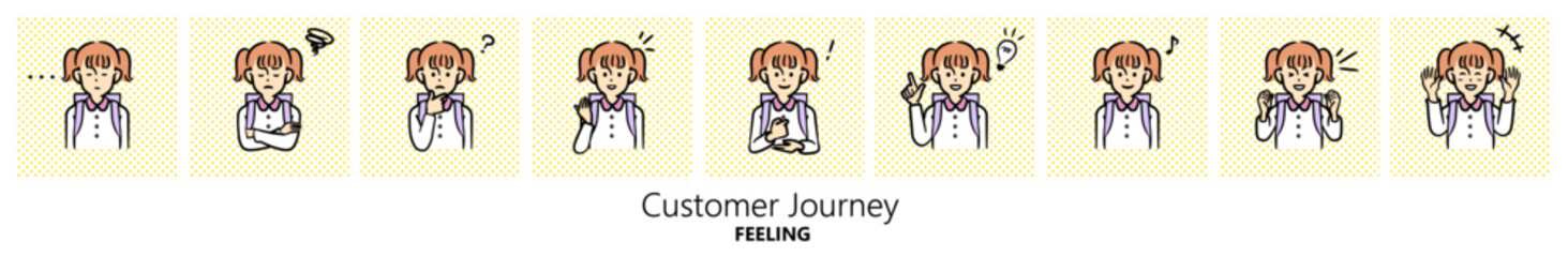 人物イラスト｜小学生（女の子）