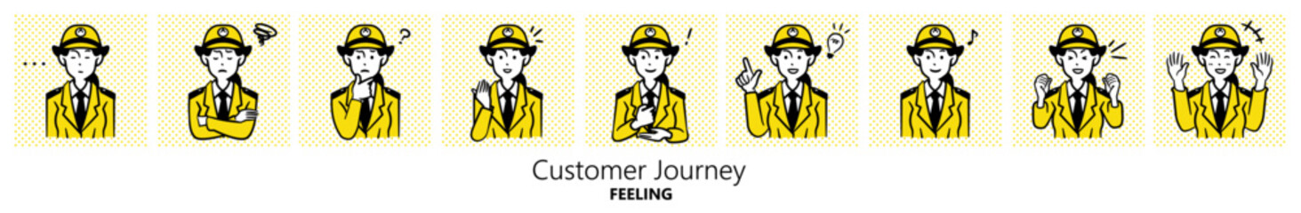 人物イラスト｜警察官（女性）