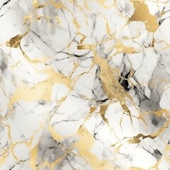 White marble with gold texture. Background. Pattern