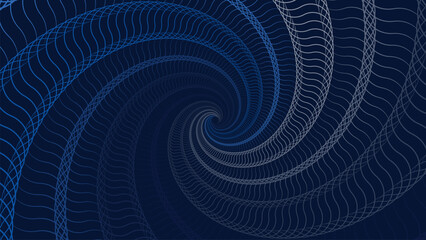 Abstract spiral net round vortex style background