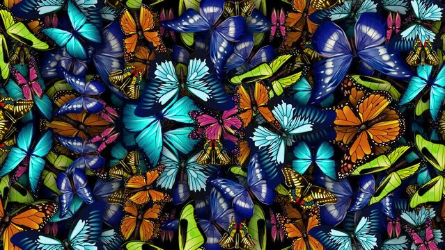 colorful butterfly background