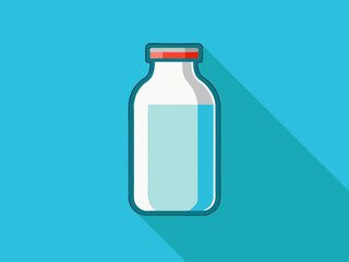 illustration of bottle of water