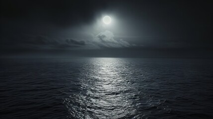 Fototapeta na wymiar Moonlight view