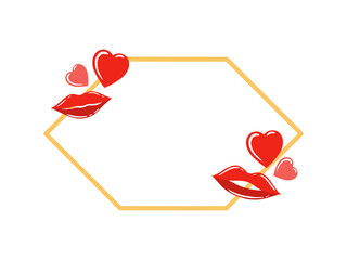 Frame Heart Background Valentines Day
