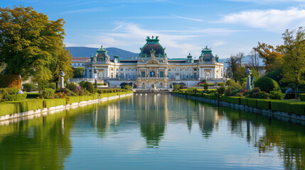 Fototapeta na wymiar Belvedere Palace Vienna Austria