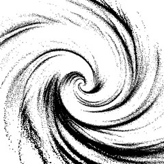 An illustration of a twisting hyperspace tunnel spiraling upwards, creating a captivating sense of motion and cosmic energy. Monochrome spiral vortex.