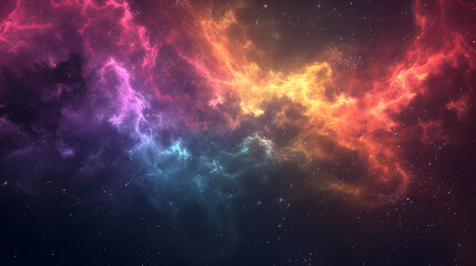 Celestial Majesty: A Vibrant Space Galaxy Nebula and Starry Night Sky - A Cosmic Tapestry for Science and Astronomy Enthusiasts