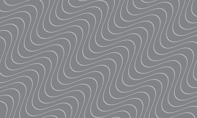 abstract repeatable diagonal white wave line pattern on grey.