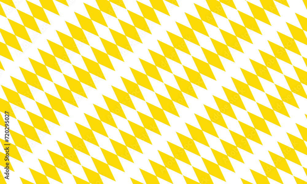 Aufkleber abstract repeatable diagonal white rhombus pattern on yellow.