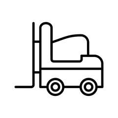 Forklift Vector Icon