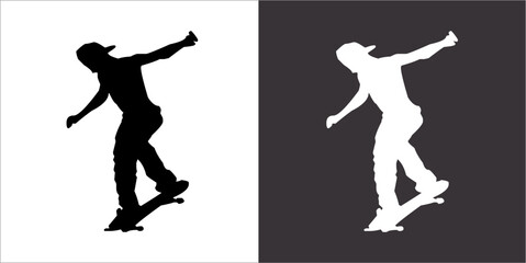 Fototapeta na wymiar IIlustration Vector graphics of Skate icon