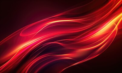 3d rendering glowing red abstract 
