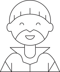 Old Man Character Icon
