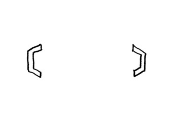 おしゃれ　シンプル　手書き風　素材　かっこ