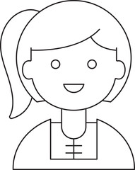 Girl Character Icon
