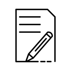 Document Edit Vector Icon