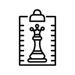 Clipboard Chess Vector Icon