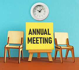 Annual meeting is shown using the text