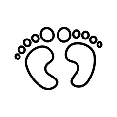 Feet Vector Icon