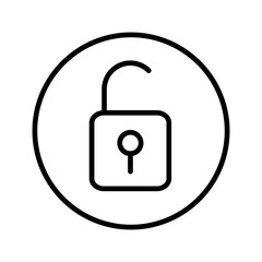 Open Lock II Vector Icon