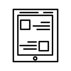 Tablet Vector Icon