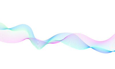 Abstract colorful glowing wave lines background. Blending gradient colors. Digital frequency track equalizer. Abstract frequency sound wave lines and technology curve lines background. 