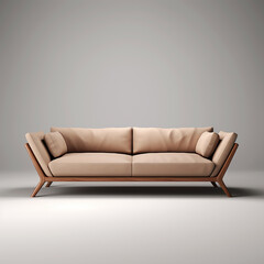 3d rendering  image of minimalist sofa made with generative ai