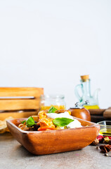 Butter chicken curry. baked chicken with sauce