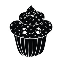 Hand drawing style of cake vector. it is suitable for food and drink icon, sign or symbol.
