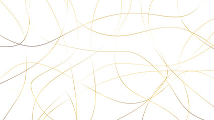 Fototapeta premium Seamless luxury geometric premium golden random chaotic scribble lines on transparent background. Luxury banner presentation gold line illustration.