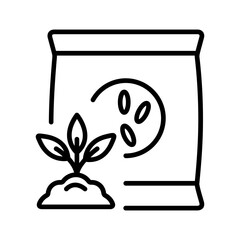 Fertilizer Bag Vector Icon