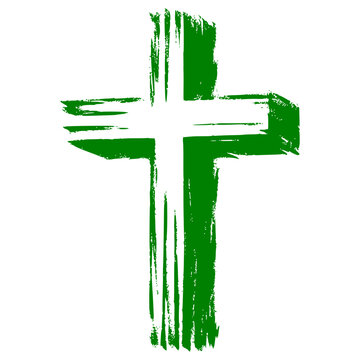 Chalk Style Jesus Christ Cross Symbol