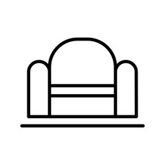Bedroom Chair Vector Icon