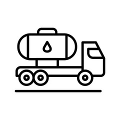 Tank Truck Vector Icon