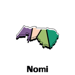 Map of Nomi City - japan map and infographic of provinces, political maps of japan, region of japan for your company