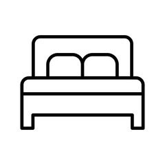 Fototapeta premium Double Bed II Vector Icon